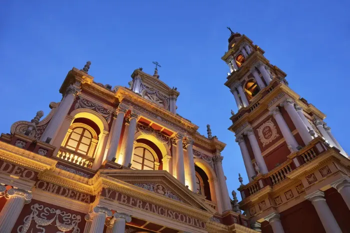 Framed Print : The main facade of the Basilica Menor y Convento de San Francisco church at twilight Framed Print : The main facade of the Basilica Menor y Convento de San Francisco church at twilight