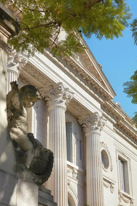 Framed Print : A detail over the main facade of the Museo Nacional de Arte Decorativo (National Museum of Decorative Arts) - Errazuriz Alvear Palace in Palermo, Buenos Aires, Argentina Framed Print : A detail over the main facade of the Museo Nacional de Arte Decorativo (National Museum of Decorative Arts) - Errazuriz Alvear Palace in Palermo, Buenos Aires, Argentina