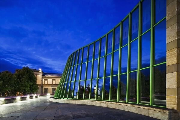 The main facade of the Neue Staatsgalerie art gallery in Stuttgart, Stuttgart-Mitte