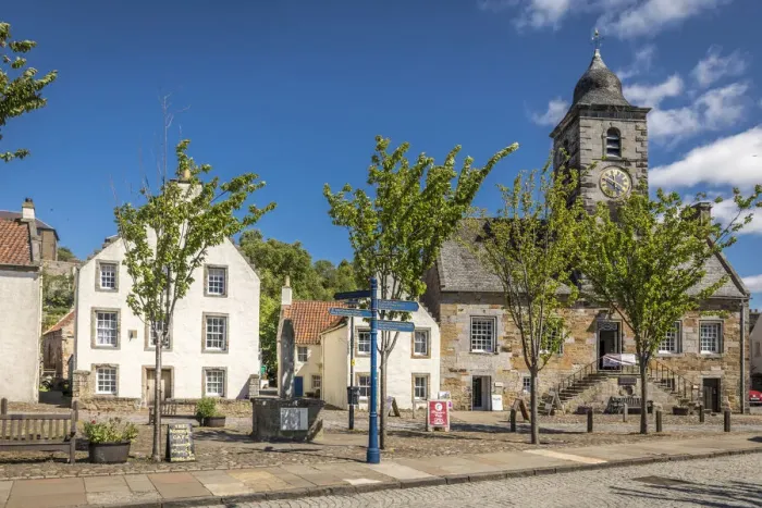 Framed Print : Main Square of Culross, Fife, Scotland, Great Britain Framed Print : Main Square of Culross, Fife, Scotland, Great Britain