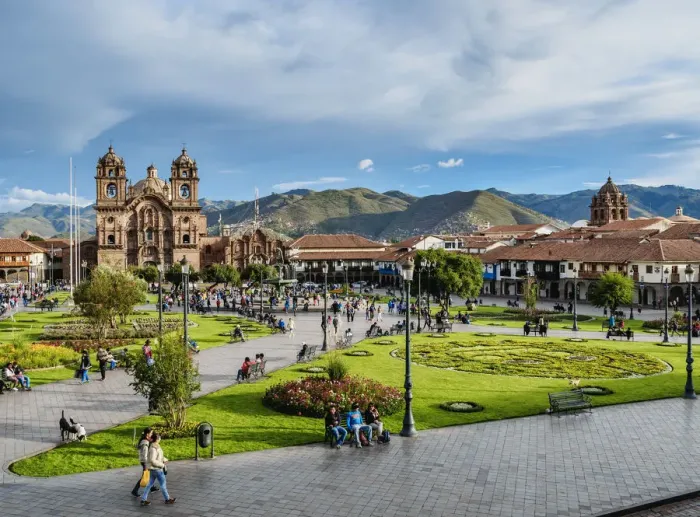 Framed Print : Main Square, Old Town, Cusco, Peru Framed Print : Main Square, Old Town, Cusco, Peru