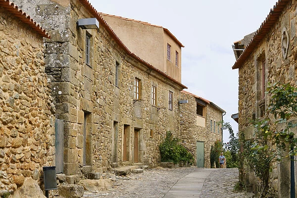 The main street of the historic village of Castelo Rodrigo. Beira Alta, Portugal