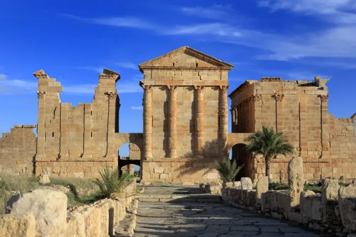 Framed Print : Main temple (2nd century), Sbeitla, Tunisia
