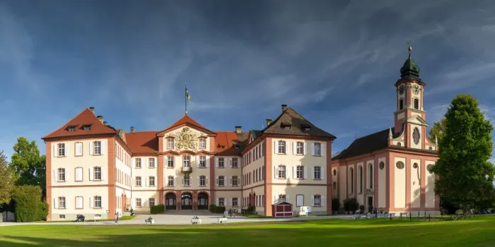 Framed Print : Mainau Castle & Church, Mainau Island, Lake Constance, Germany