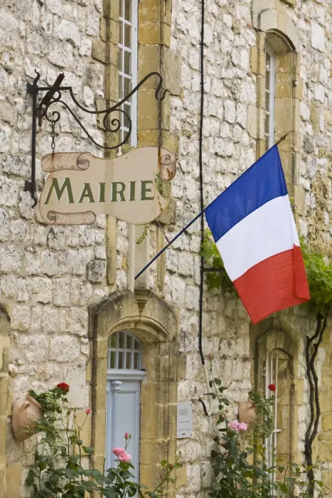 Framed Print : Mairie, Monpazier, Dordogne, France Framed Print : Mairie, Monpazier, Dordogne, France