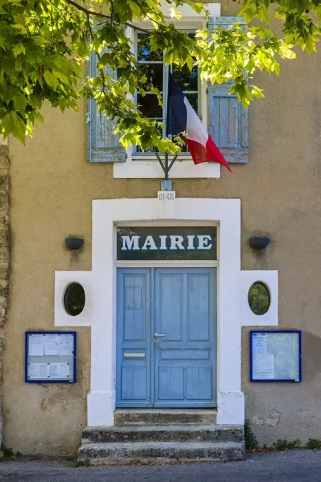 Framed Print : Mairie or town hall, Buoux, Provence, France Framed Print : Mairie or town hall, Buoux, Provence, France