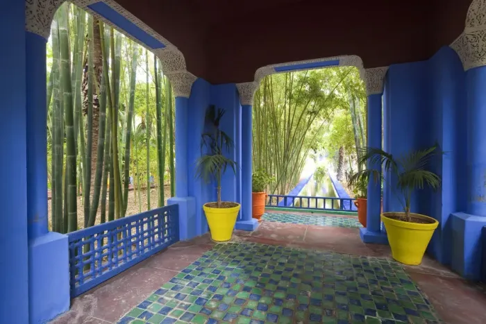 Framed Print : Majorelle Gardens, Marrakesh, Morocco, North Africa Framed Print : Majorelle Gardens, Marrakesh, Morocco, North Africa