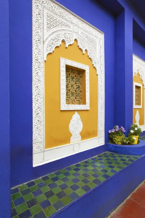 Framed Print : Majorelle Gardens, Marrakesh, Morocco, North Africa Framed Print : Majorelle Gardens, Marrakesh, Morocco, North Africa