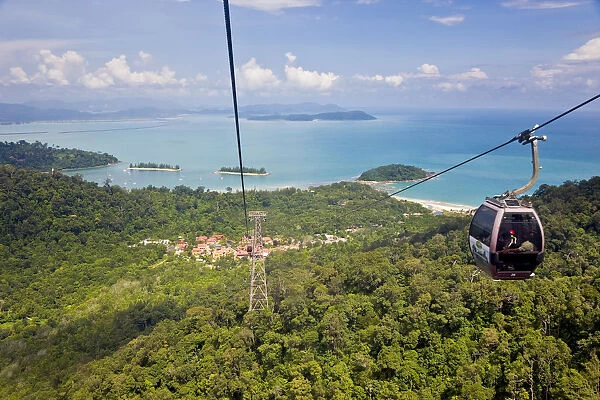 Malaysia, Langkawi Island, Pulau Langkawi, Mount Gunung Machinchang cable car