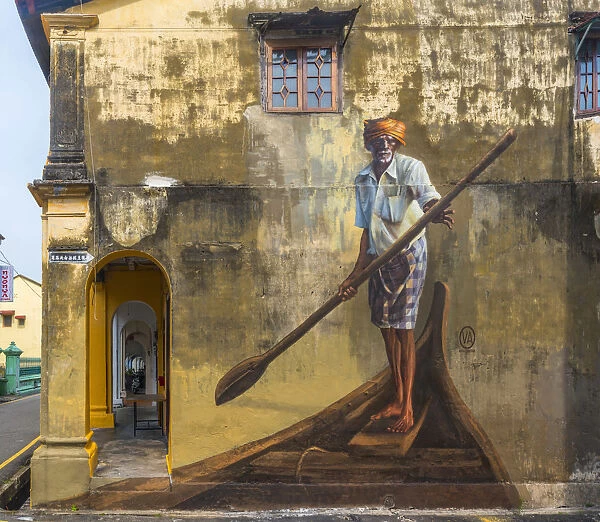 Malaysia, Penang, Georgetown, off Love Lane, Street art