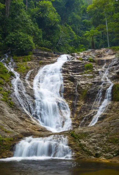Framed Print : Malaysia, Perak, Batang Padang, Tapah, Lata Iskandar Waterfalls Framed Print : Malaysia, Perak, Batang Padang, Tapah, Lata Iskandar Waterfalls