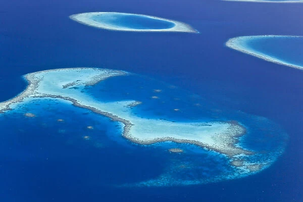 Maldives, Aerial View of Islands and Atolls