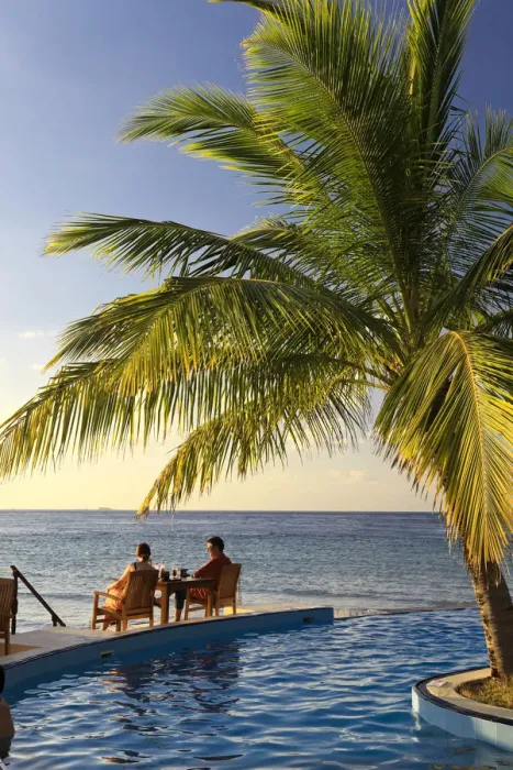 Framed Print : Maldives, Faafu Atoll, Filitheyo Island, Luxury Resort