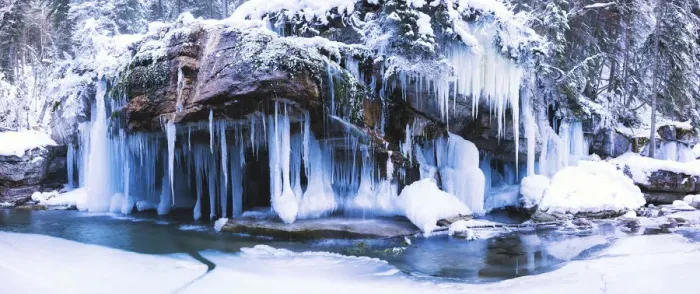 Framed Print : Maligne Canyon in Winter, Jasper National Park, Alberta, Canada Framed Print : Maligne Canyon in Winter, Jasper National Park, Alberta, Canada