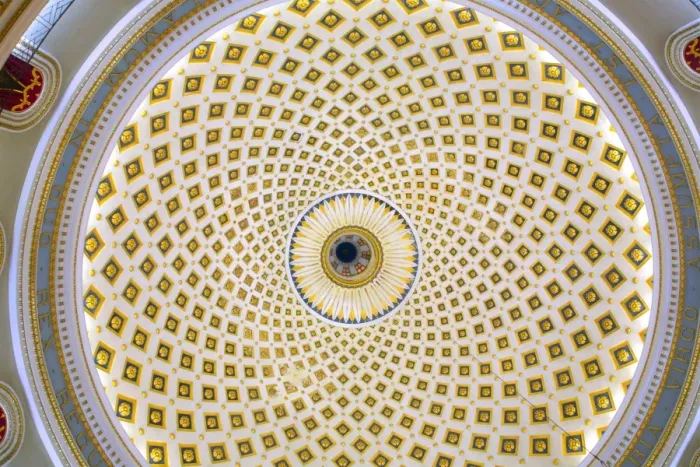 Framed Print : Malta, Europe; Interior of Mosta church Framed Print : Malta, Europe; Interior of Mosta church