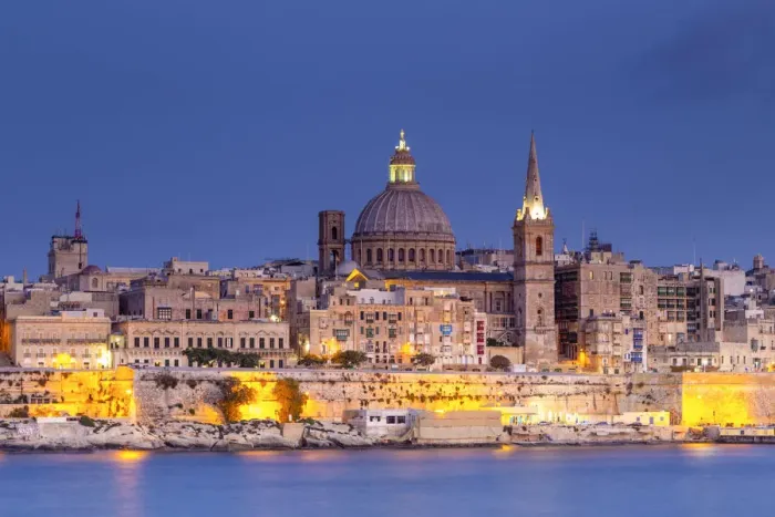 Framed Print : Malta, Malta, Valletta, View over Old Town with St Johns Co-Cathedral Framed Print : Malta, Malta, Valletta, View over Old Town with St Johns Co-Cathedral