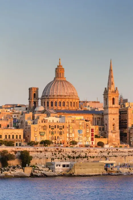 Framed Print : Malta, Malta, Valletta, View over Old Town with St Johns Co-Cathedral Framed Print : Malta, Malta, Valletta, View over Old Town with St Johns Co-Cathedral