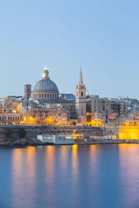 Framed Print : Malta, South Eastern Region, Valletta. The view from Sliema across Marsamxett Harbour Framed Print : Malta, South Eastern Region, Valletta. The view from Sliema across Marsamxett Harbour