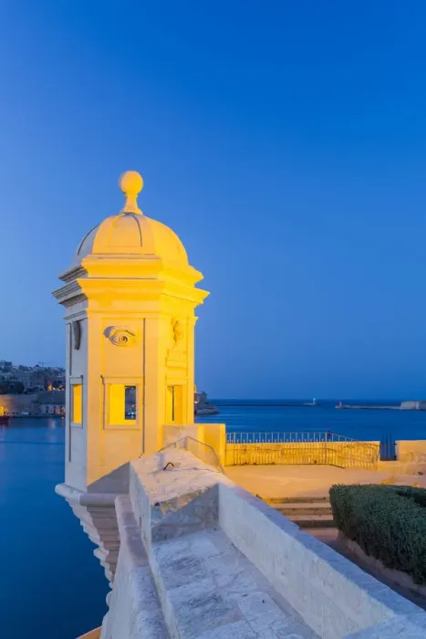 Framed Print : Malta, South Eastern Region, Valletta. A Vedette, or Watchtower in Gardjola Gardens Framed Print : Malta, South Eastern Region, Valletta. A Vedette, or Watchtower in Gardjola Gardens