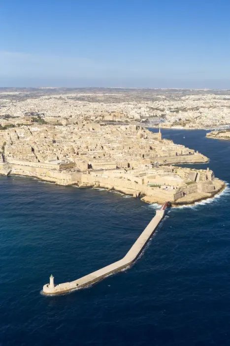 Framed Print : Malta, South Eastern Region, Valletta. Aerial view of the peninsula of Valletta Framed Print : Malta, South Eastern Region, Valletta. Aerial view of the peninsula of Valletta