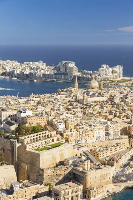 Framed Print : Malta, South Eastern Region, Valletta. Aerial view of Valletta and Sliema Framed Print : Malta, South Eastern Region, Valletta. Aerial view of Valletta and Sliema