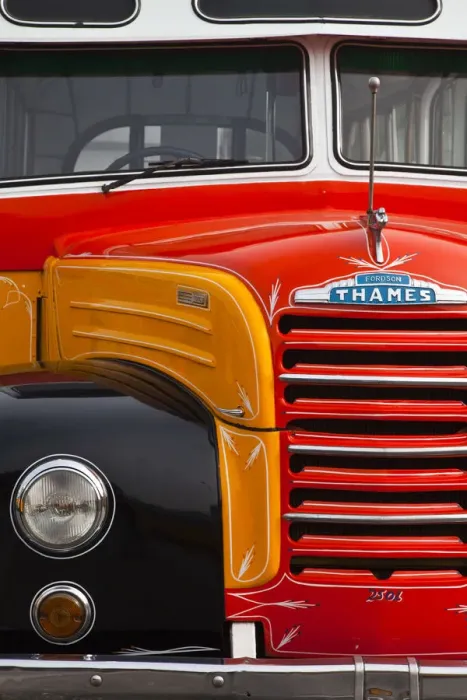 Framed Print : Malta, Valletta, detail of Maltese Bus Framed Print : Malta, Valletta, detail of Maltese Bus