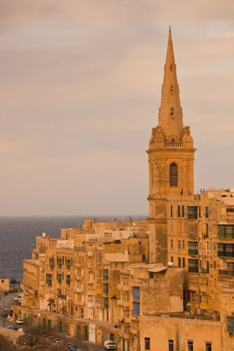 Framed Print : Malta, Valletta, St. Pauls Anglican Cathedral from St. Andrews Bastion Framed Print : Malta, Valletta, St. Pauls Anglican Cathedral from St. Andrews Bastion