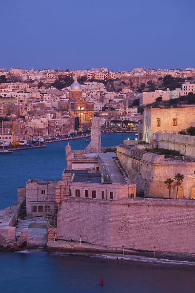 Malta, Valletta, Vittoriosa, Birgu, Fort St. Angelo and waterfront