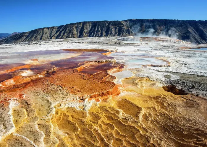 Framed Print : Mammoth Hot Springs Yellowstone National Park Wyoming, USA Framed Print : Mammoth Hot Springs Yellowstone National Park Wyoming, USA