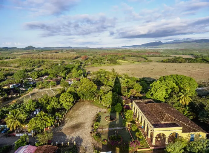 Framed Print : Manaca Iznaga Estate, elevated view, Valle de los Ingenios, Sancti Spiritus Province