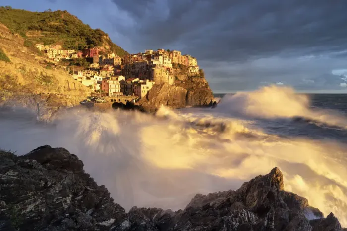 Framed Print : Manarola, National Park of Cinque Terre, municipality of Riomaggiore