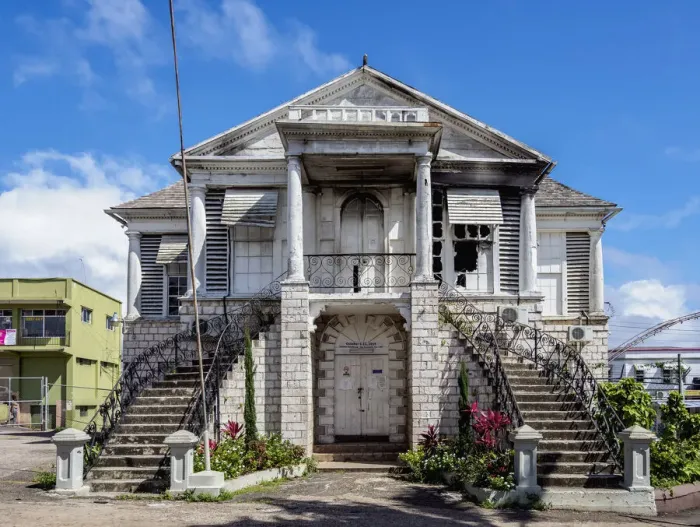 Framed Print : Manchester Parish Court, Mandeville, Manchester Parish, Jamaica