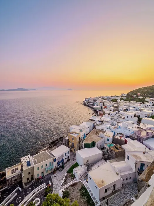 Framed Print : Mandraki Town at sunrise, elevated view, Nisyros Island, Dodecanese, Greece Framed Print : Mandraki Town at sunrise, elevated view, Nisyros Island, Dodecanese, Greece