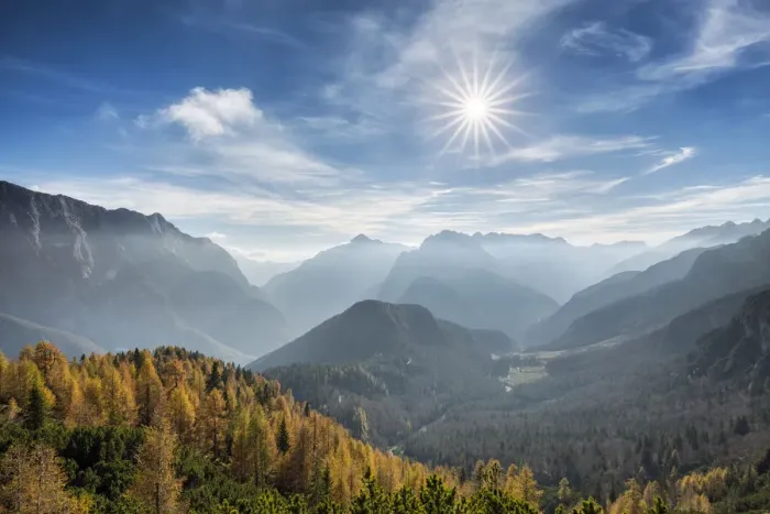 Framed Print : Mangrt Pass in autumn, Slovenia Framed Print : Mangrt Pass in autumn, Slovenia