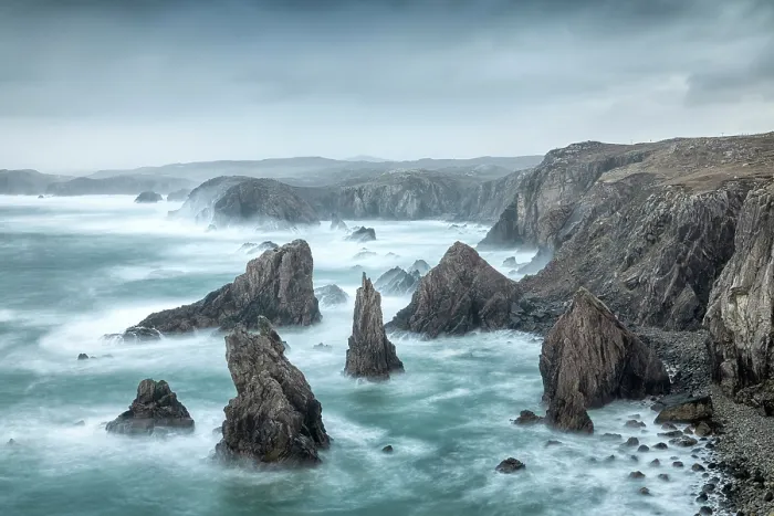 Framed Print : Mangurstadh Stacks, Isle of Lewis, Outer Hebrides, Scotland, UK, February 2025 Framed Print : Mangurstadh Stacks, Isle of Lewis, Outer Hebrides, Scotland, UK, February 2025