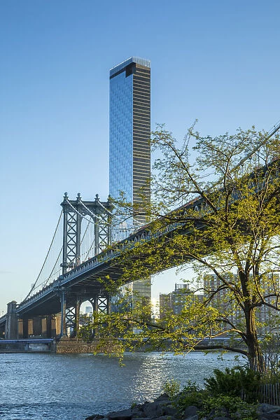 Manhattan Bridge from Brooklyn, New York City, USA