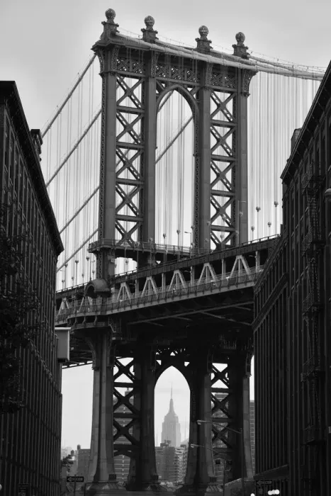 Framed Print : Manhattan Bridge, DUMBO, Brooklyn, New York, USA Framed Print : Manhattan Bridge, DUMBO, Brooklyn, New York, USA