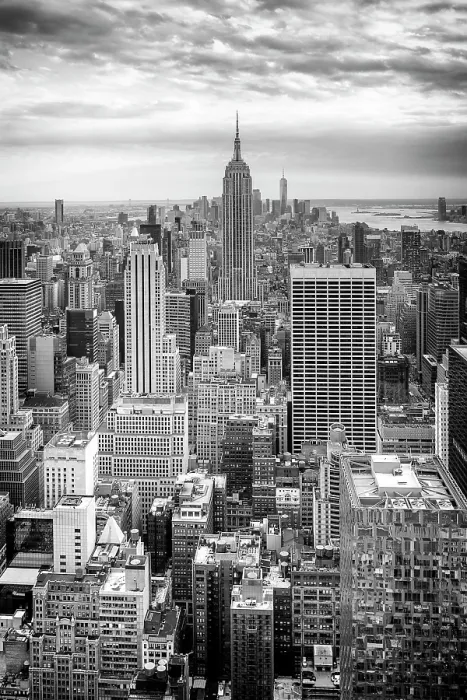Framed Print : Manhattan and the Empire State Building, from Rockerfeller Centre, Manhattan, New York City, New York, USA Framed Print : Manhattan and the Empire State Building, from Rockerfeller Centre, Manhattan, New York City, New York, USA