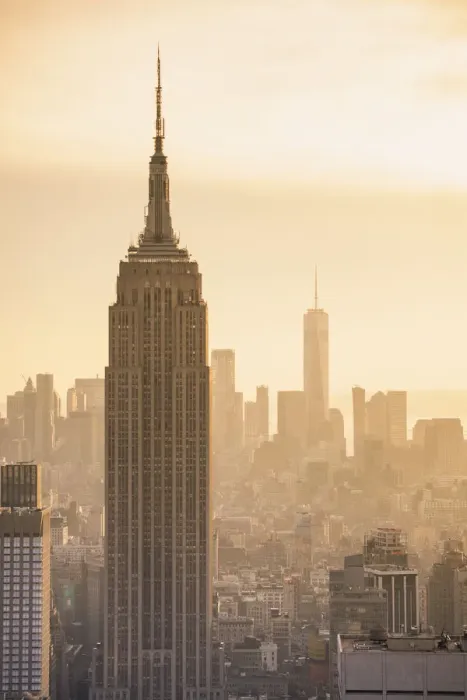 Framed Print : Manhattan skyline with the Empire State Building, New York City, USA Framed Print : Manhattan skyline with the Empire State Building, New York City, USA