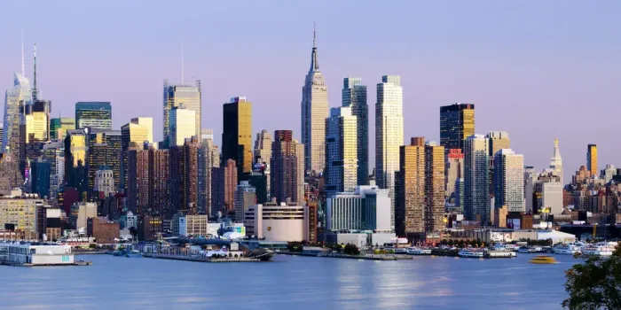 Framed Print : Manhattan, view of Midtown Manhattan across the Hudson River, New York, USA Framed Print : Manhattan, view of Midtown Manhattan across the Hudson River, New York, USA