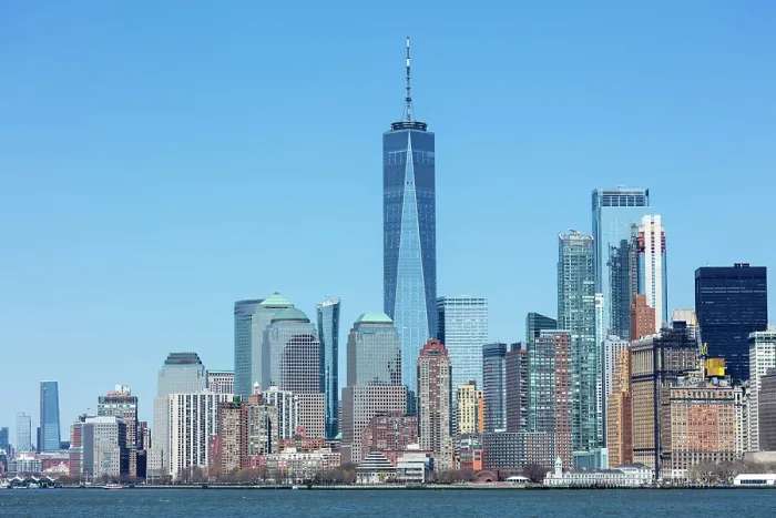 Framed Print : Manhattan and the One World Trade Centre, New York City, New York, USA Framed Print : Manhattan and the One World Trade Centre, New York City, New York, USA