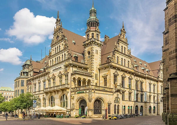 Manufactum department store (formerly Bremer Bank-Haus) at Domshof, Bremen, Germany
