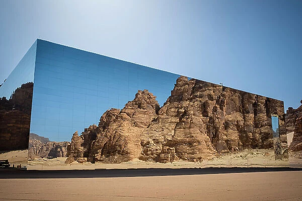 Maraya Concert Hall, the largest mirror building in the world, Al-Ula, Medina Province, Saudi Arabia