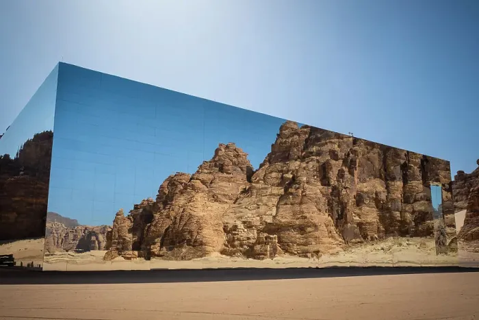 Framed Print : Maraya Concert Hall, the largest mirror building in the world, Al-Ula, Medina Province, Saudi Arabia Framed Print : Maraya Concert Hall, the largest mirror building in the world, Al-Ula, Medina Province, Saudi Arabia