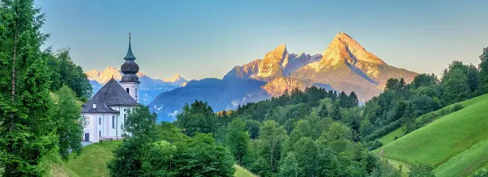 Framed Print : Maria Gern and Watzmann in background, Berchtesgaden, Bavaria, Germany, Europe Framed Print : Maria Gern and Watzmann in background, Berchtesgaden, Bavaria, Germany, Europe