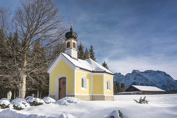 Maria Rast Chapel near Kruen, Upper Bavaria, Bavaria, Germany