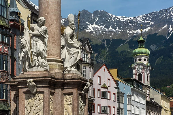 Maria-Theresien-Strasse or Maria Theresa Street, Innsbruck, Tyrol, Austria