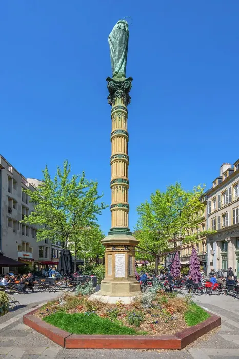 Framed Print : Marias column at Place Saint-Jacques, Metz, Moselle, Lorraine, Alsace-Champagne-Ardenne-Lorraine, Grand Est, France Framed Print : Marias column at Place Saint-Jacques, Metz, Moselle, Lorraine, Alsace-Champagne-Ardenne-Lorraine, Grand Est, France