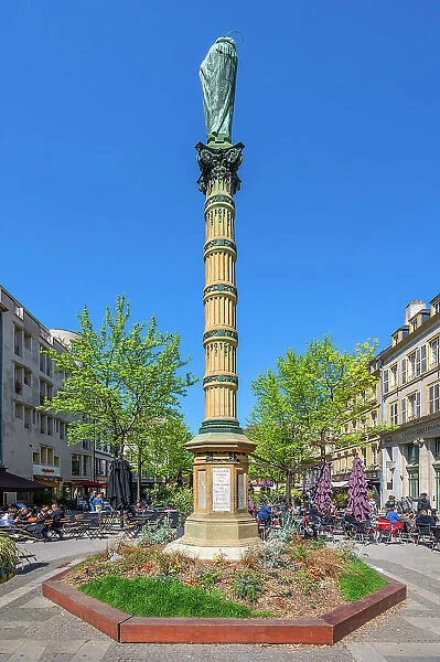 Marias column at Place Saint-Jacques, Metz, Moselle, Lorraine, Alsace-Champagne-Ardenne-Lorraine, Grand Est, France