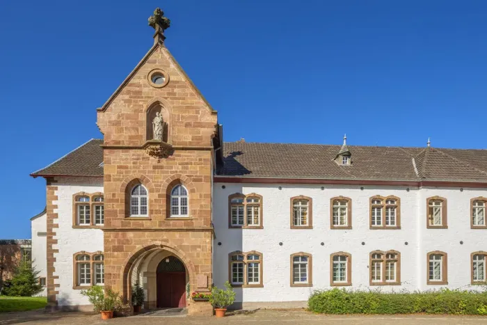 Framed Print : Mariawald abbey, Rur valley, Eifel, North Rhine-Westphalia, Germany Framed Print : Mariawald abbey, Rur valley, Eifel, North Rhine-Westphalia, Germany